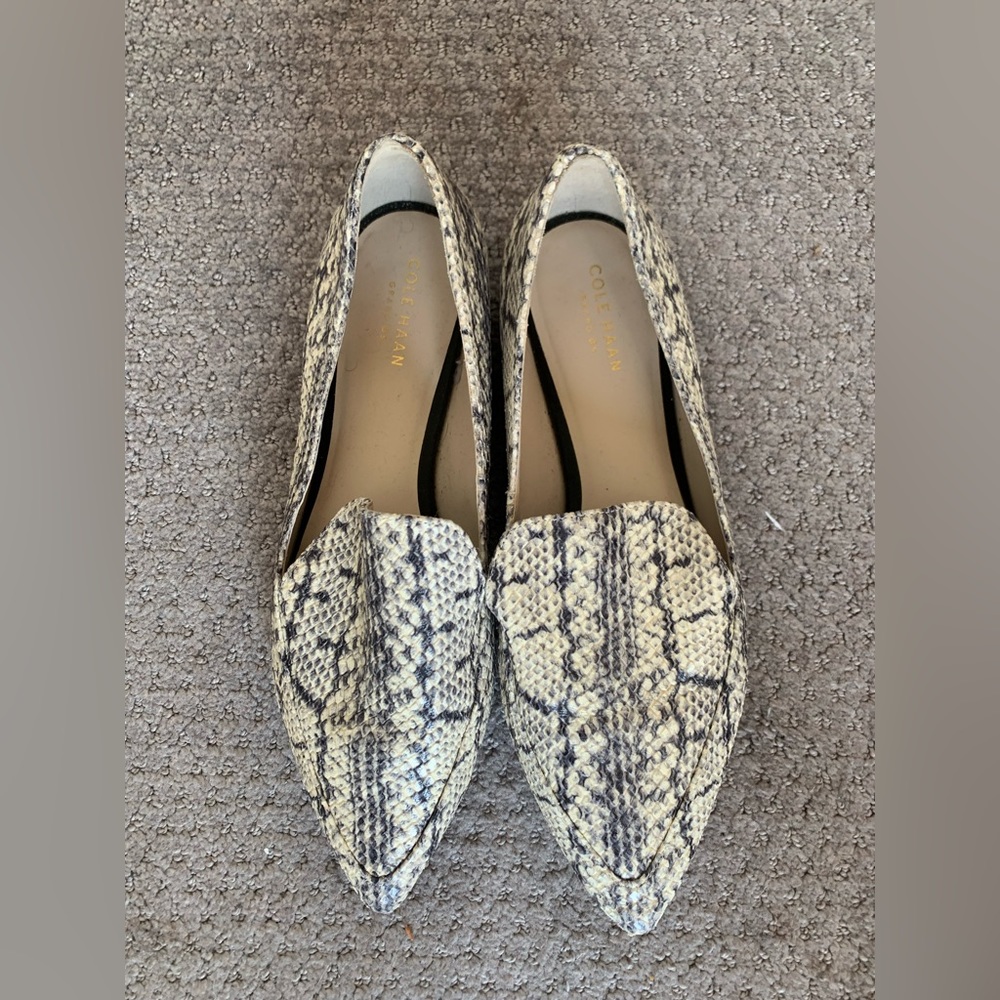 Coke Haan Snakeskin Flats